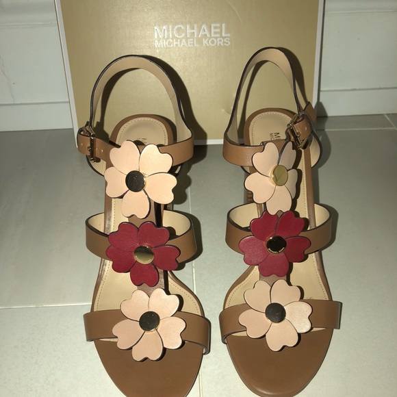 michael kors sandals with flowers